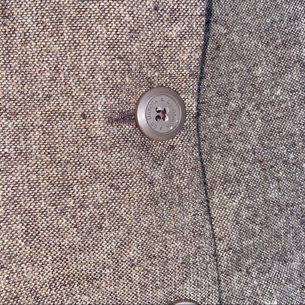 BB Dakota Half Sleeve Brown Wool Blend Blazer - Picture 5 of 8